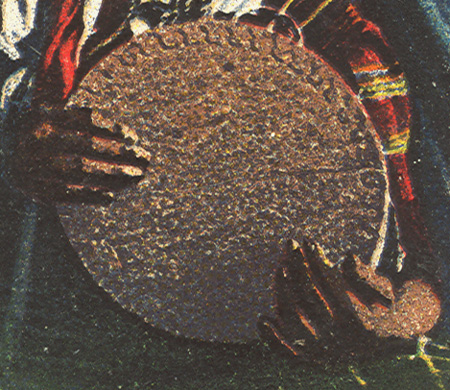 Frame drum with edge pattern