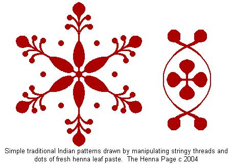 stringy dot henna