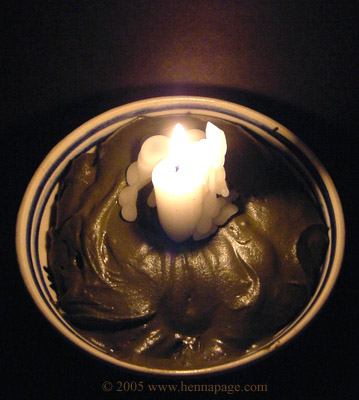 Candle in the Henna