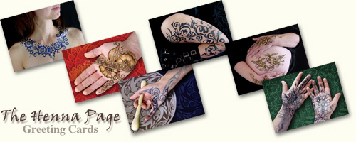 the Henna Page Greeting Cards