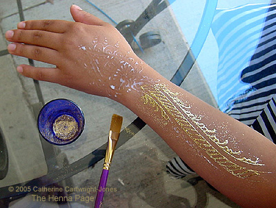 medical adhesive glitter step 2