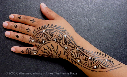 WARNING: Stay away from "black henna" or "blue henna" tattoos.