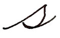 cursive s