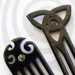 three and five pronged hair sticks
