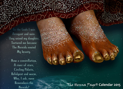 feet with henna and 'white henna'